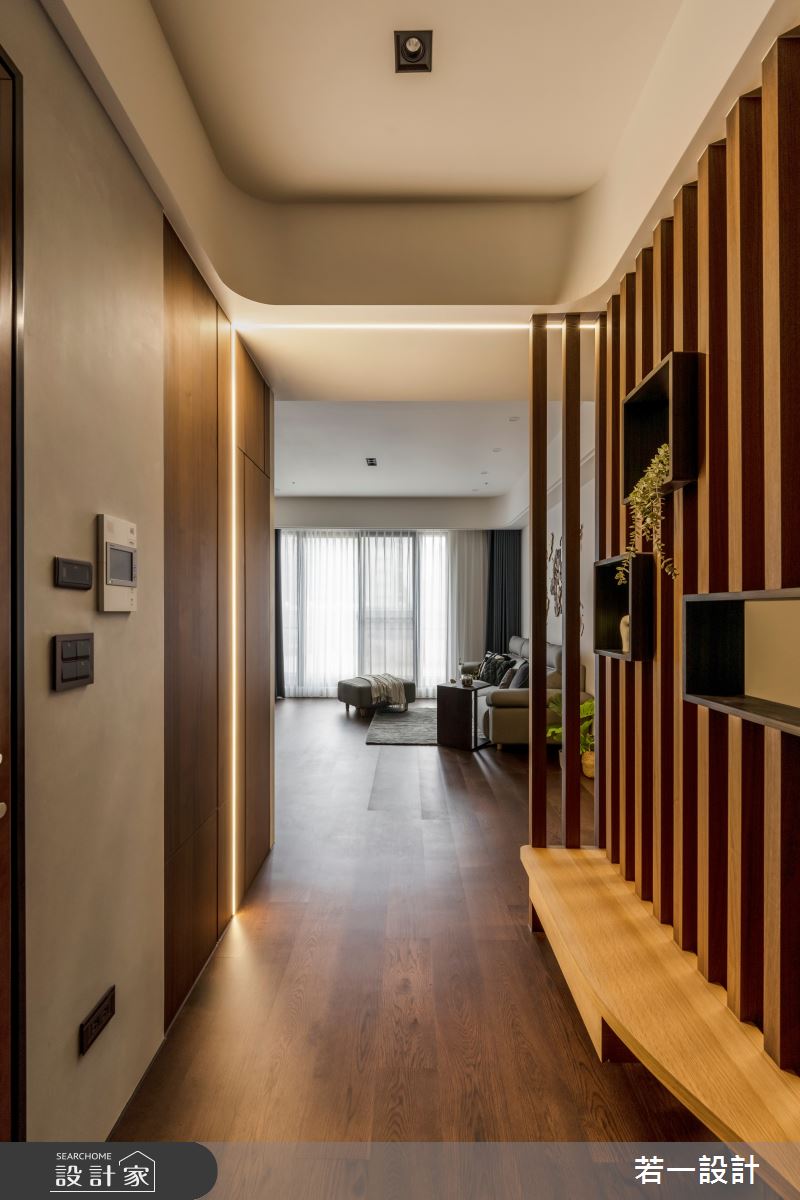 38坪新成屋(5年以下)＿現代人文風玄關案例圖片＿若一設計＿若一_靜憩之2