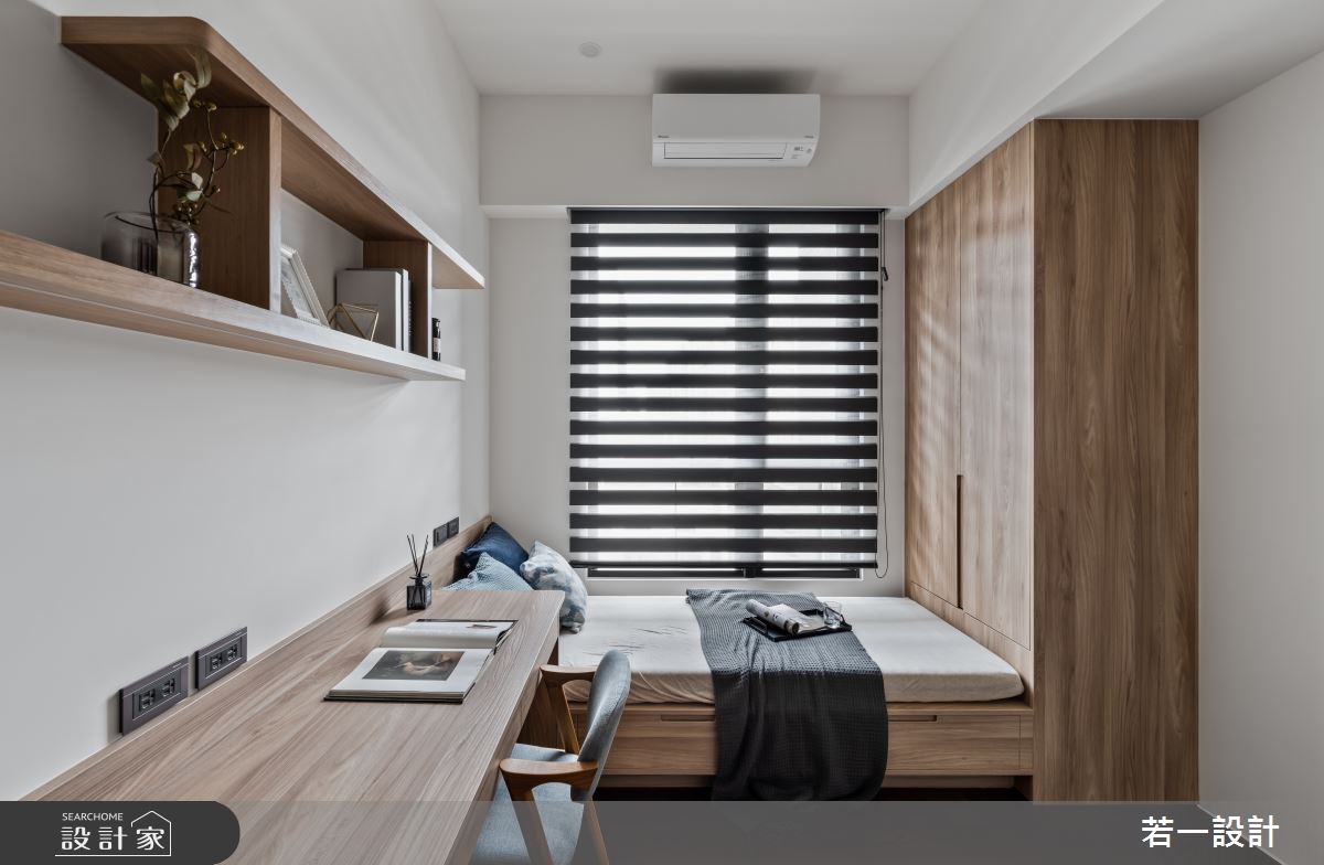 38坪新成屋(5年以下)＿現代人文風臥室客房案例圖片＿若一設計＿若一_靜憩之15