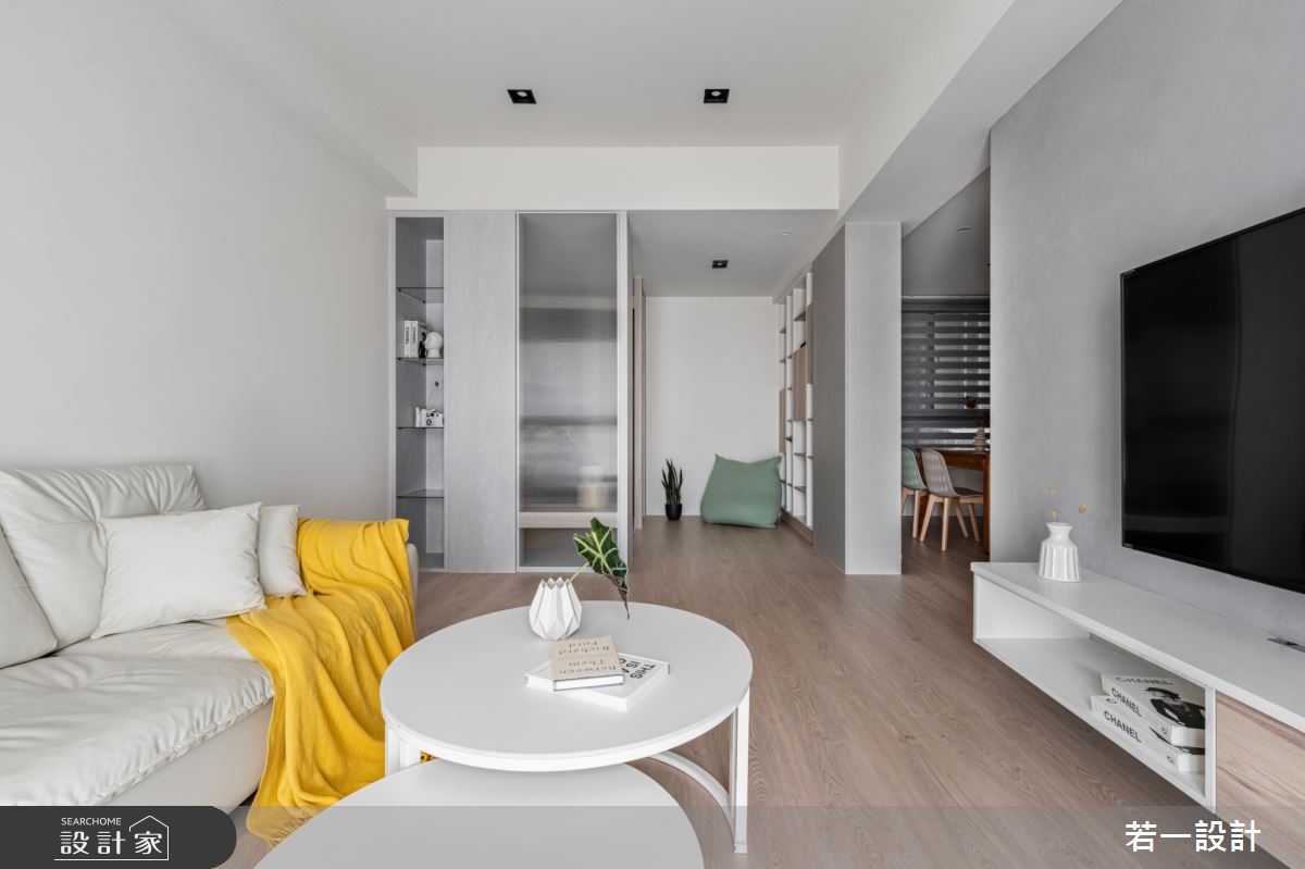 新成屋(5年以下)＿日式無印風玄關客廳案例圖片＿若一設計＿若一_沐曦之2