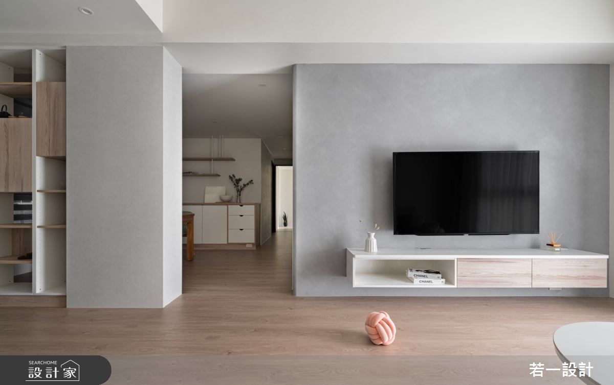 新成屋(5年以下)＿日式無印風客廳案例圖片＿若一設計＿若一_沐曦之1