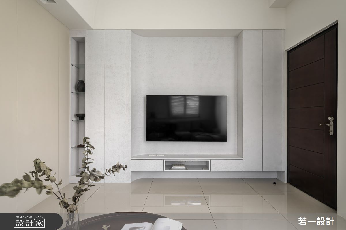 70坪中古屋(5~15年)＿簡約風玄關客廳案例圖片＿若一設計＿若一_暄湲之3
