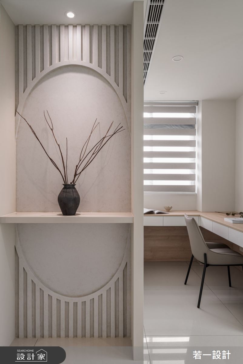 70坪中古屋(5~15年)＿簡約風書房工作區案例圖片＿若一設計＿若一_暄湲之17