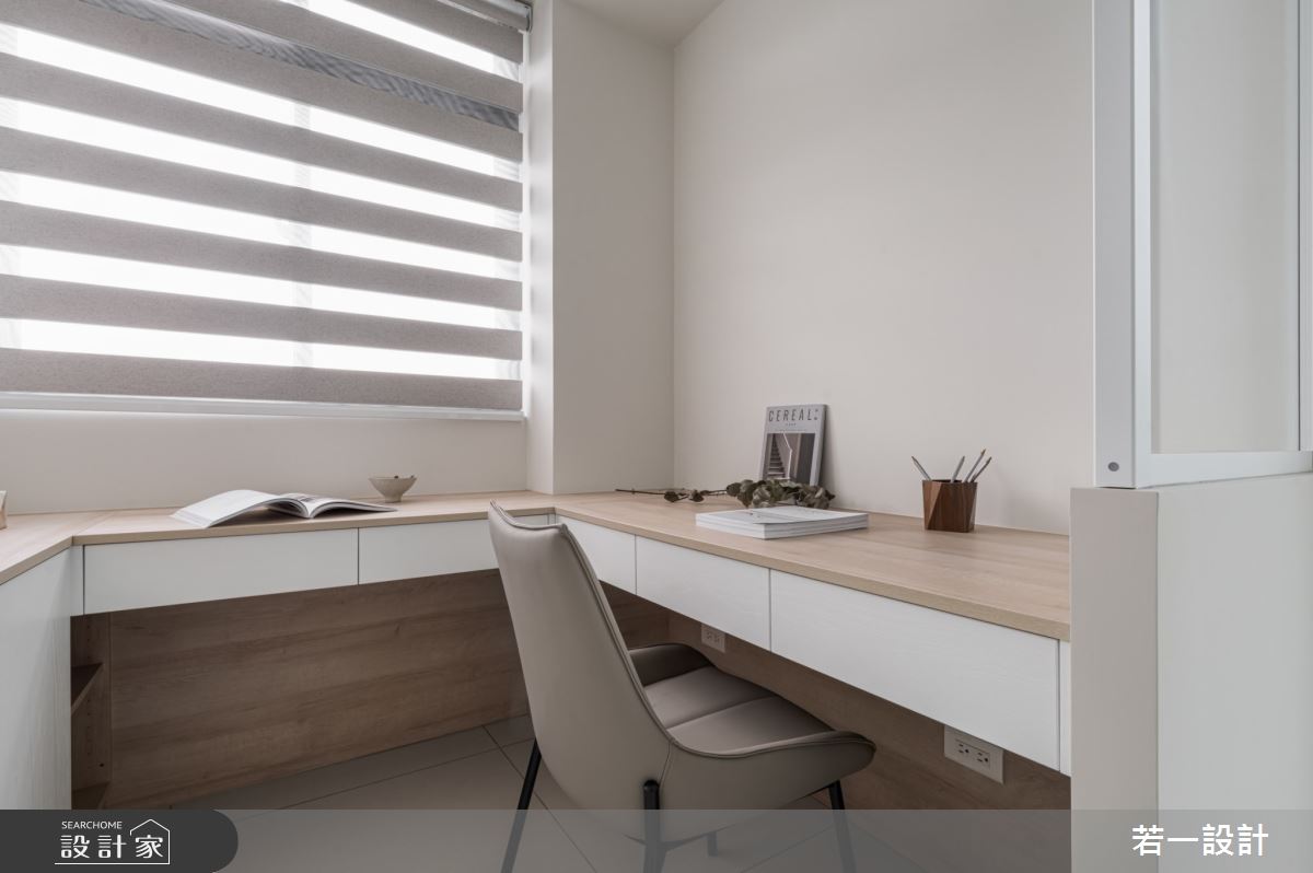 70坪中古屋(5~15年)＿簡約風書房工作區案例圖片＿若一設計＿若一_暄湲之18