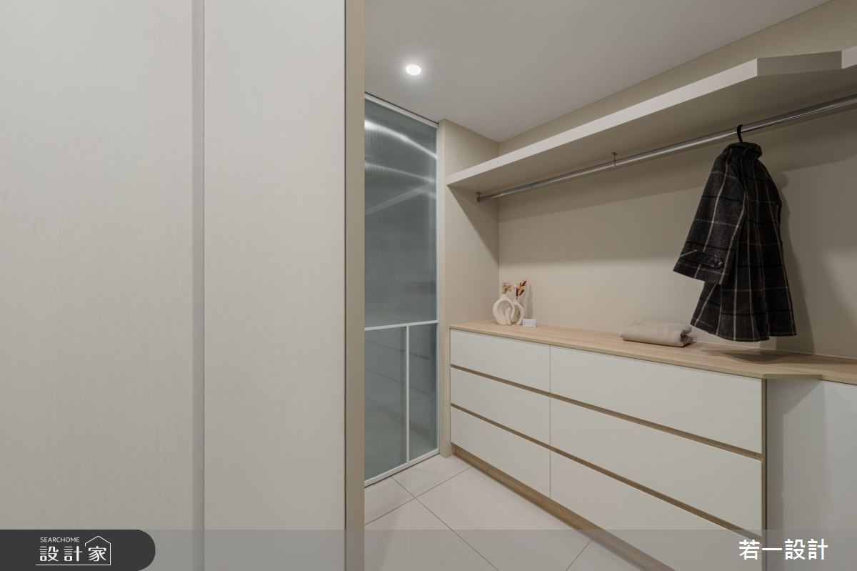 70坪中古屋(5~15年)＿簡約風更衣間案例圖片＿若一設計＿若一_暄湲之19