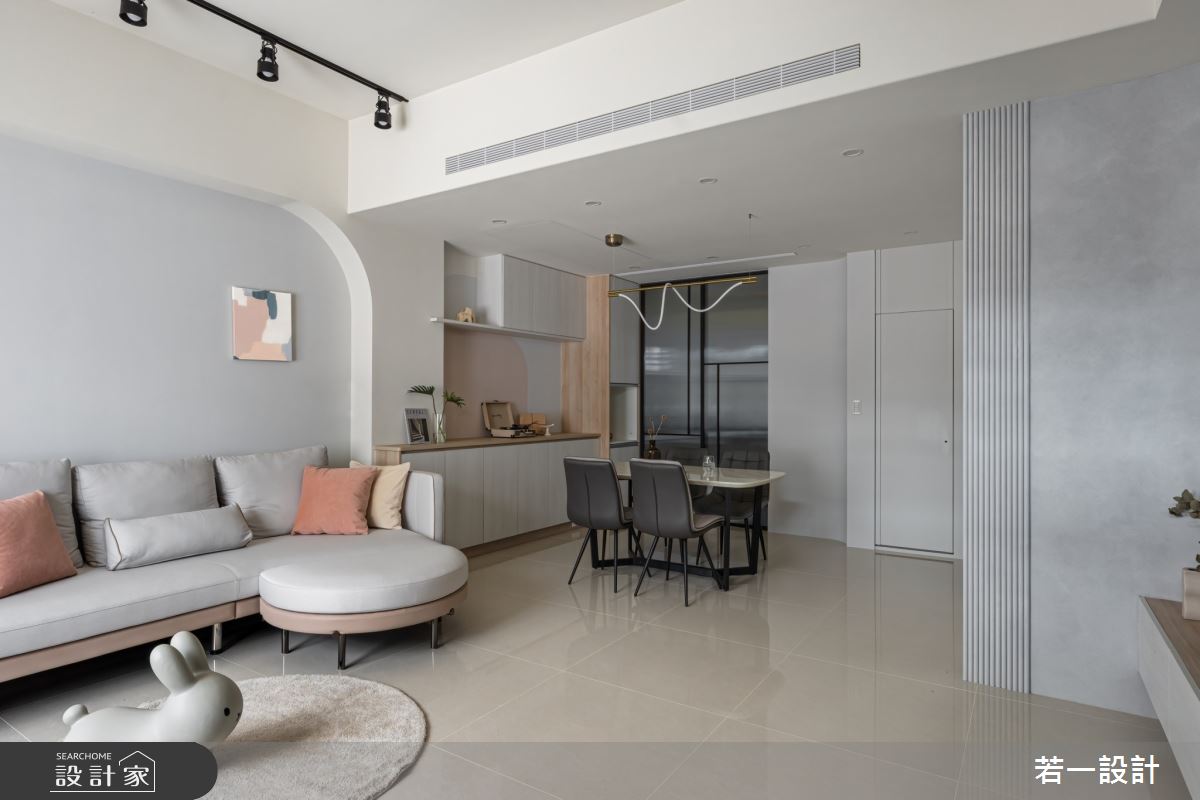 18坪新成屋(5年以下)＿北歐風客廳餐廳案例圖片＿若一設計＿若一_澄境之1