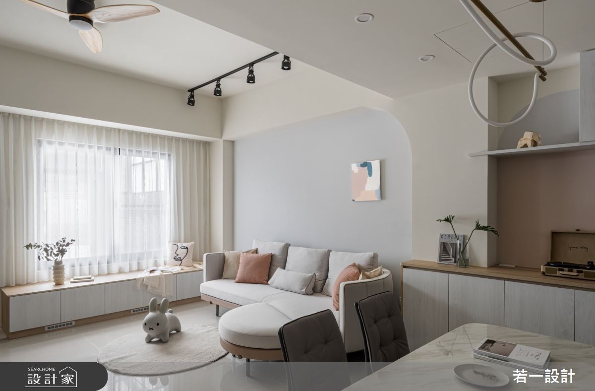 18坪新成屋(5年以下)＿北歐風客廳餐廳案例圖片＿若一設計＿若一_澄境之2