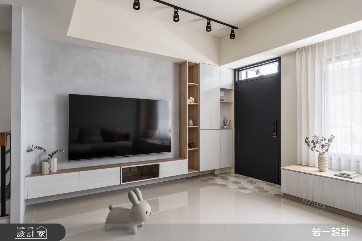 18坪新成屋(5年以下)＿北歐風玄關客廳案例圖片＿若一設計＿若一_澄境之4