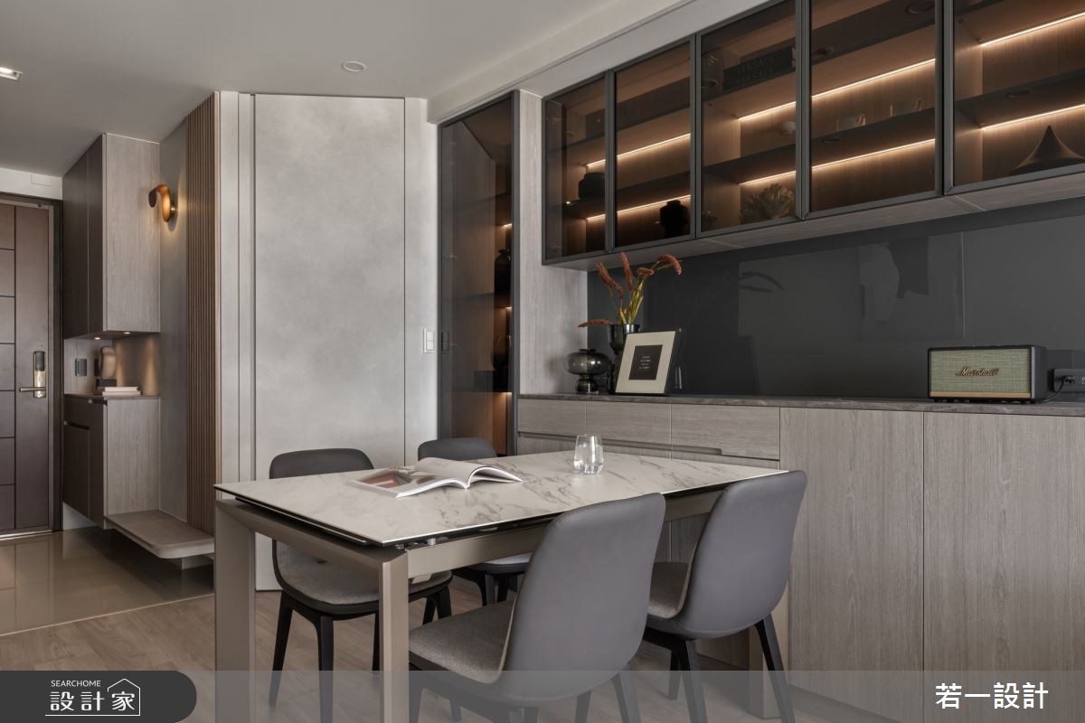 17坪新成屋(5年以下)＿現代風玄關餐廳案例圖片＿若一設計＿若一_敘.覓之2