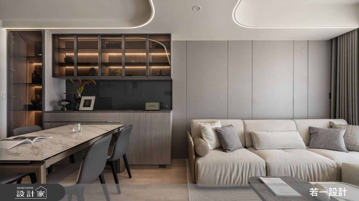 17坪新成屋(5年以下)＿現代風客廳餐廳案例圖片＿若一設計＿若一_敘.覓之5