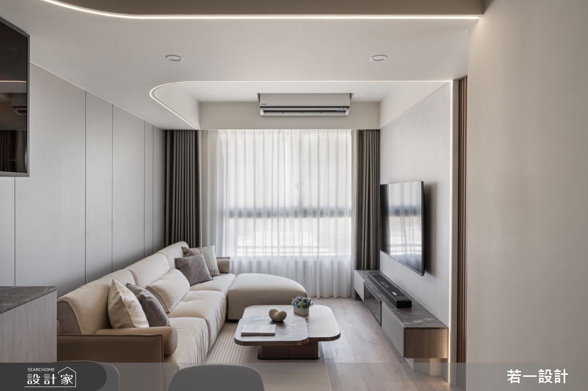 17坪新成屋(5年以下)＿現代風客廳案例圖片＿若一設計＿若一_敘.覓之9