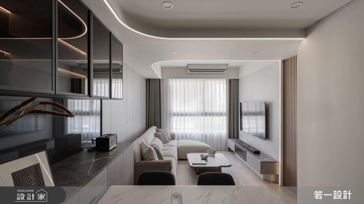 17坪新成屋(5年以下)＿現代風客廳案例圖片＿若一設計＿若一_敘.覓之11