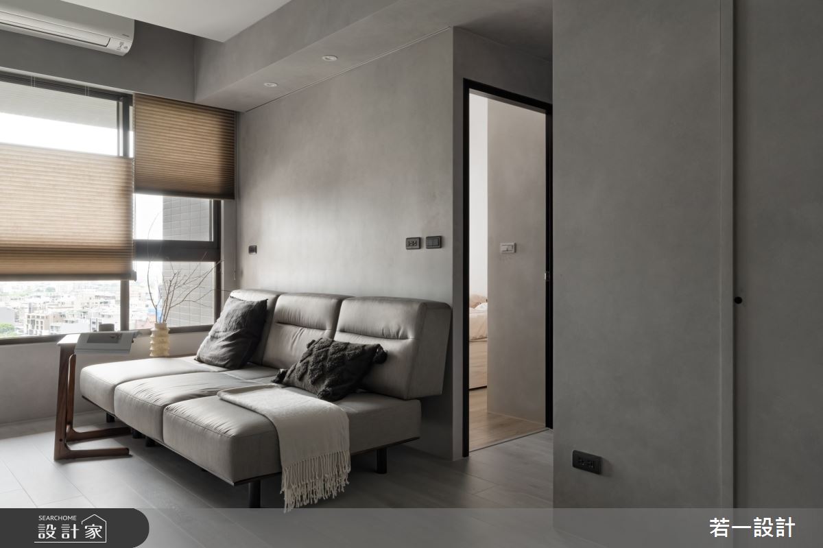 12坪新成屋(5年以下)＿混搭風客廳案例圖片＿若一設計＿若一_凝玥之4