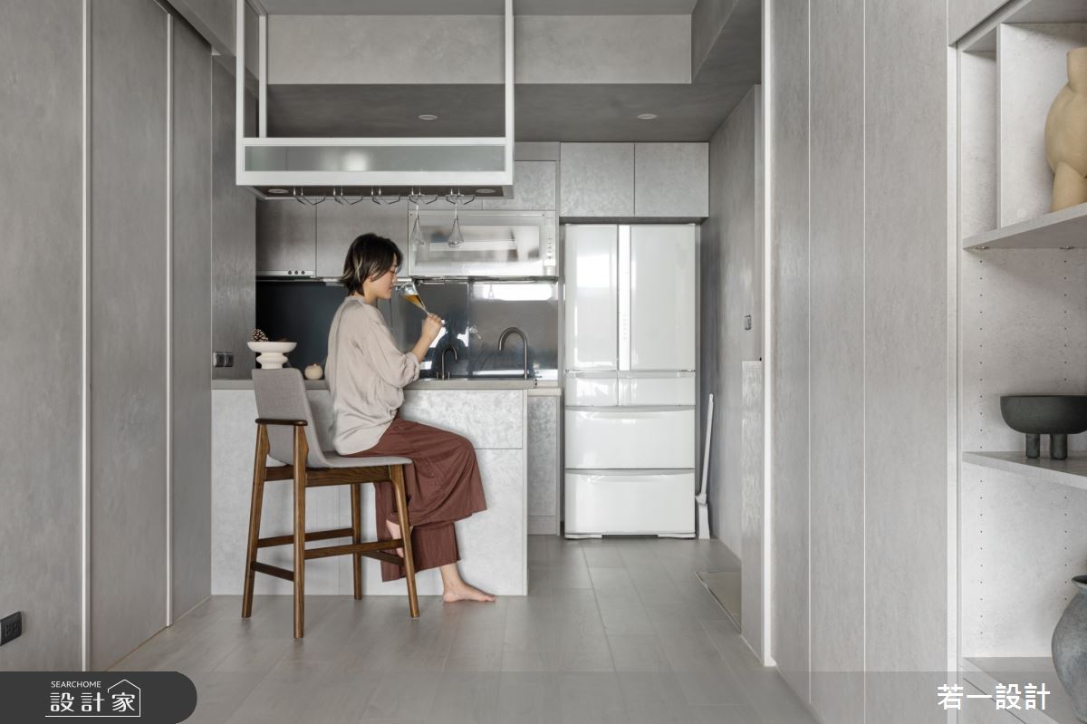 12坪新成屋(5年以下)＿混搭風廚房吧檯案例圖片＿若一設計＿若一_凝玥之8