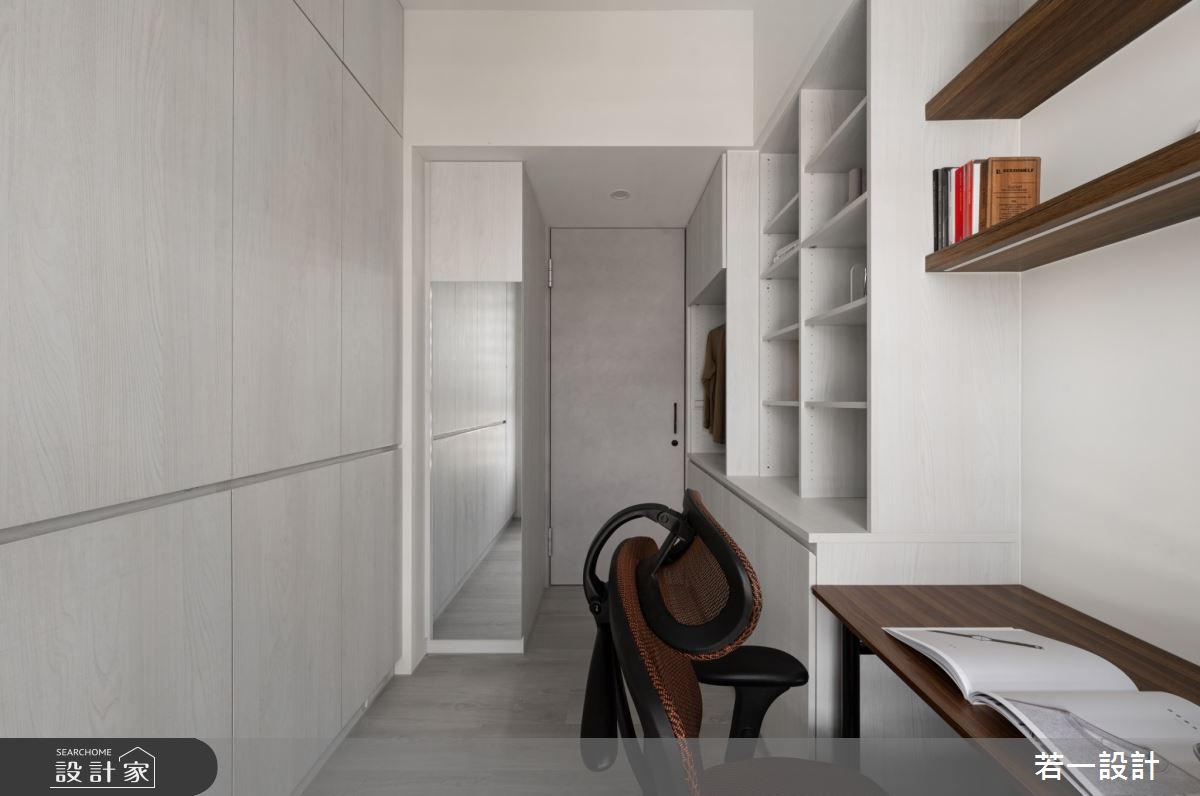 12坪新成屋(5年以下)＿混搭風書房工作區案例圖片＿若一設計＿若一_凝玥之12