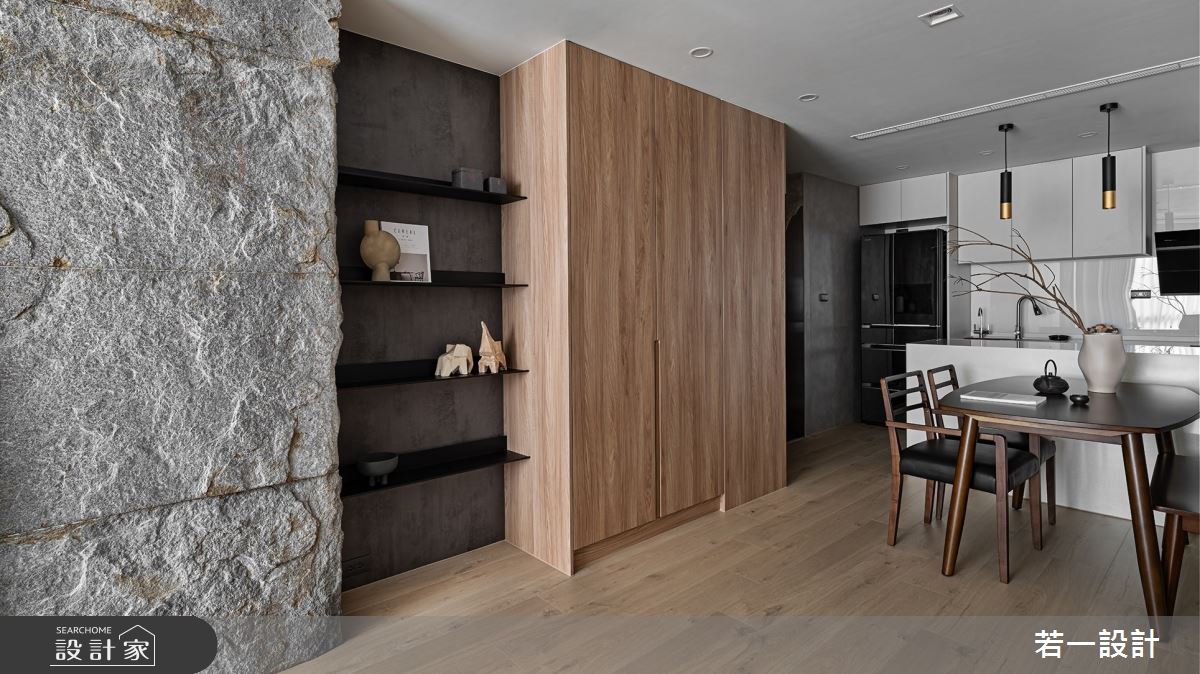16坪中古屋(5~15年)＿低奢風餐廳廚房案例圖片＿若一設計＿若一_岩語之7