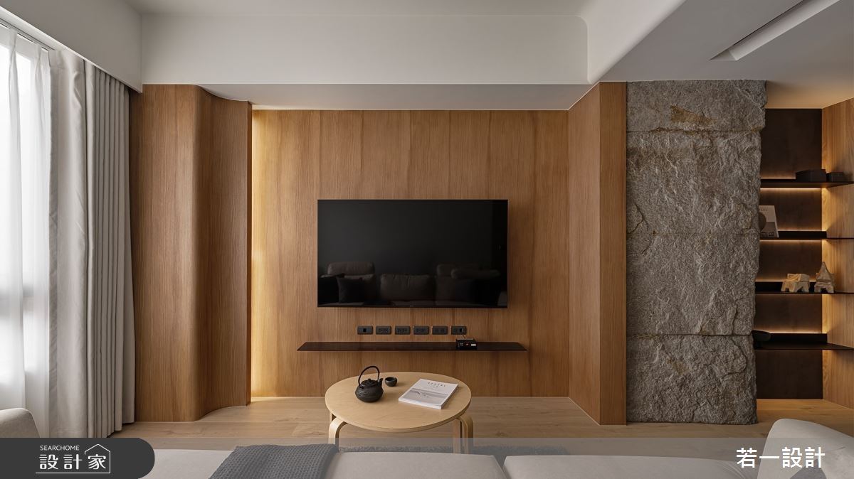 16坪中古屋(5~15年)＿低奢風客廳案例圖片＿若一設計＿若一_岩語之10