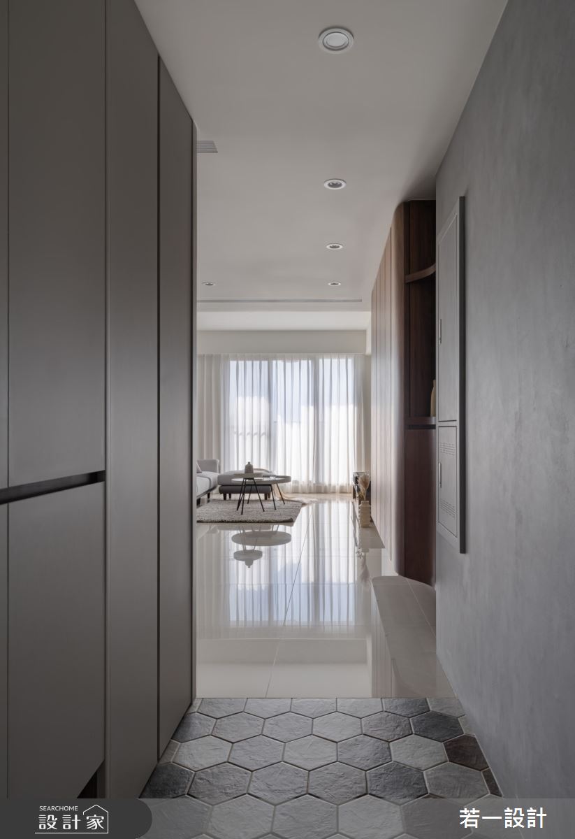 20坪新成屋(5年以下)＿現代風玄關案例圖片＿若一設計＿若一_拾光之1