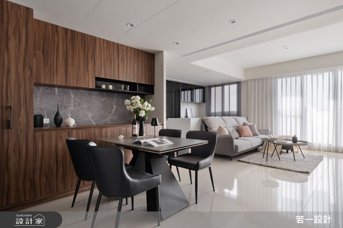 20坪新成屋(5年以下)＿現代風客廳餐廳案例圖片＿若一設計＿若一_拾光之2