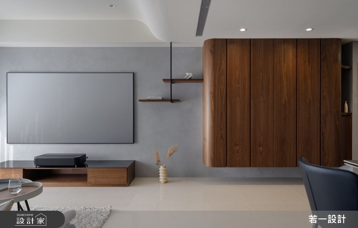 20坪新成屋(5年以下)＿現代風客廳案例圖片＿若一設計＿若一_拾光之6