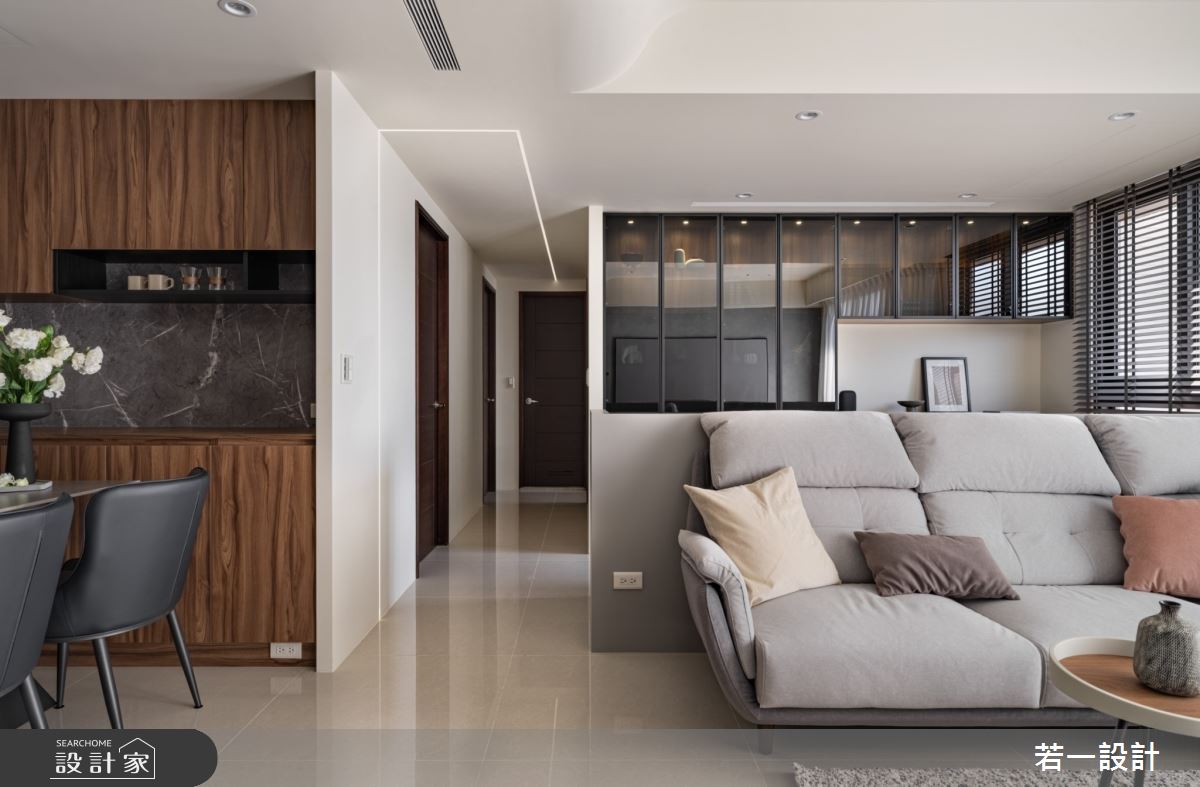20坪新成屋(5年以下)＿現代風客廳走廊案例圖片＿若一設計＿若一_拾光之8