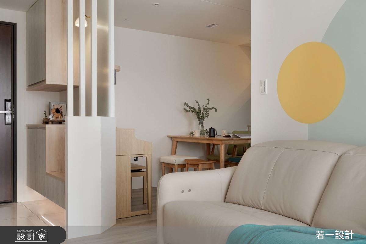 15坪新成屋(5年以下)＿北歐風玄關客廳餐廳案例圖片＿若一設計＿若一_翠璄之3