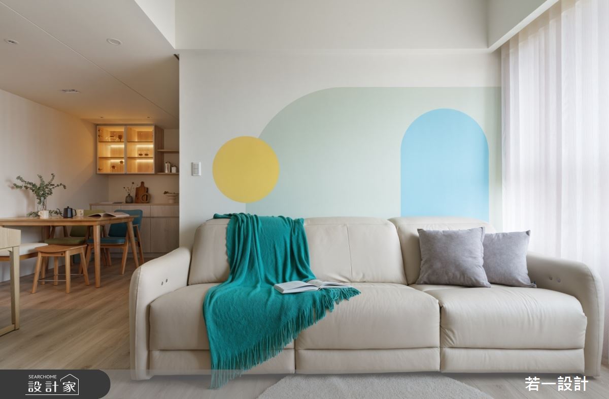 15坪新成屋(5年以下)＿北歐風客廳餐廳案例圖片＿若一設計＿若一_翠璄之7