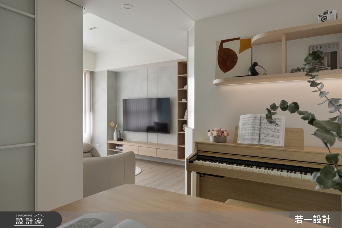 15坪新成屋(5年以下)＿北歐風客廳餐廳案例圖片＿若一設計＿若一_翠璄之11