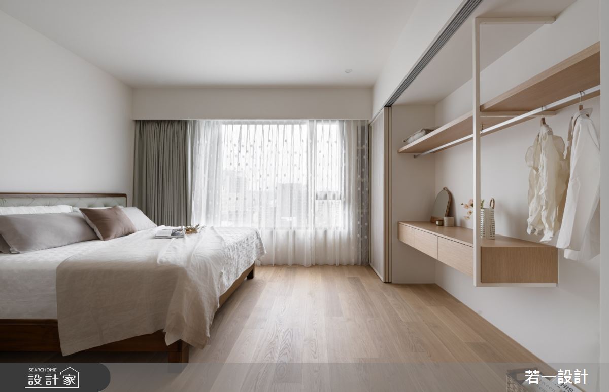 33坪新成屋(5年以下)＿日式風臥室案例圖片＿若一設計＿若一_暮蘊之13