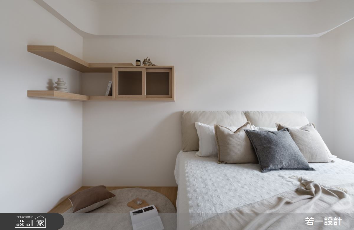 33坪新成屋(5年以下)＿日式風臥室案例圖片＿若一設計＿若一_暮蘊之11