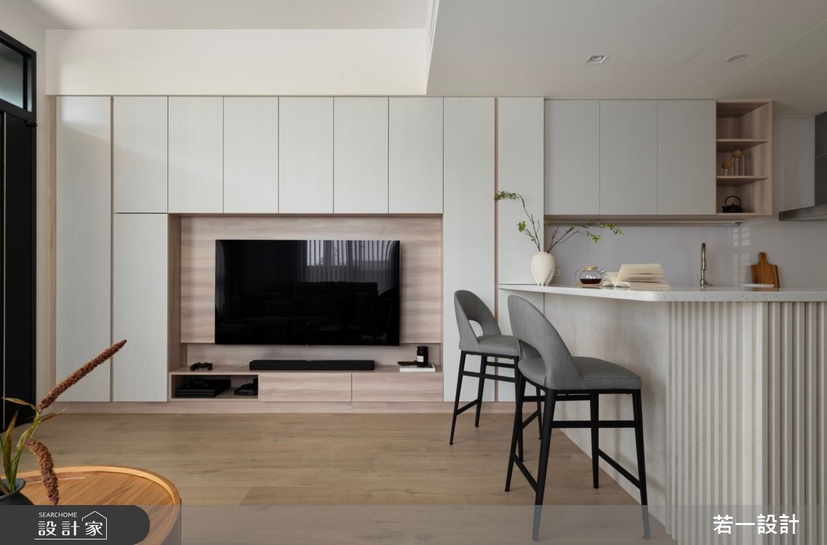 50坪老屋(16~30年)＿北歐風客廳餐廳吧檯中島案例圖片＿若一設計＿若一_曦韻之3