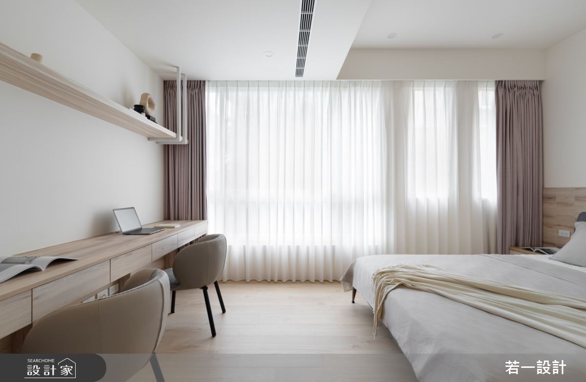 50坪老屋(16~30年)＿北歐風臥室案例圖片＿若一設計＿若一_曦韻之10
