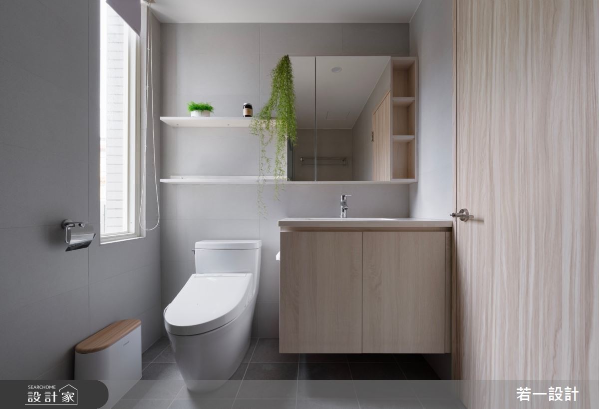 50坪老屋(16~30年)＿北歐風浴室案例圖片＿若一設計＿若一_曦韻之14