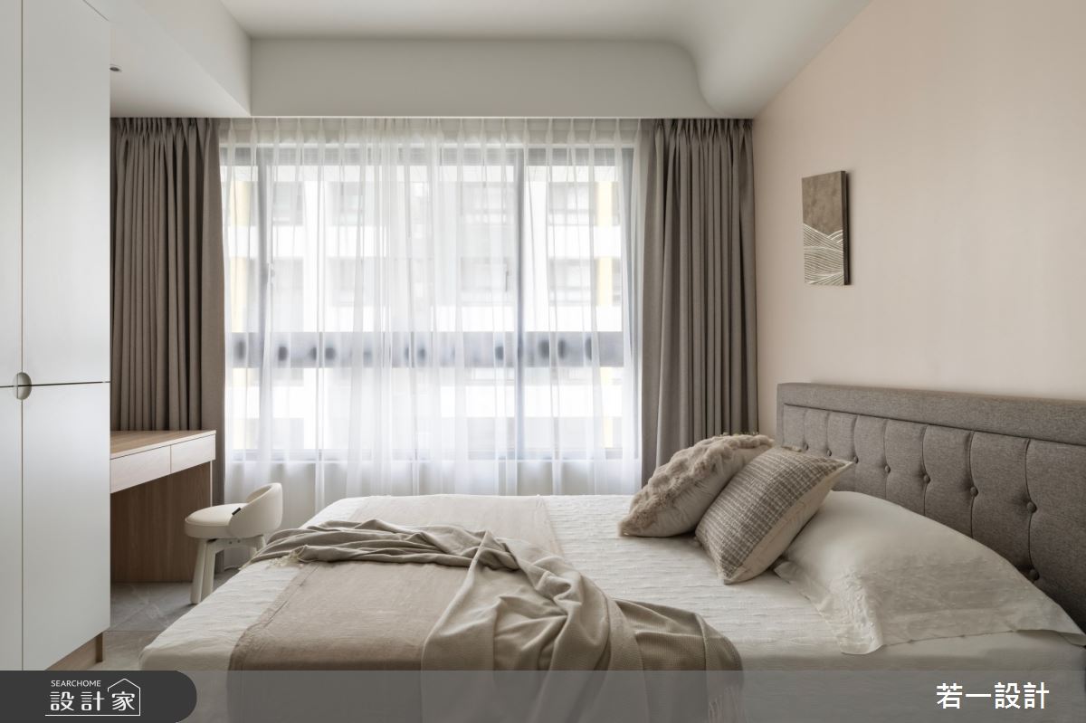 預售屋＿混搭風臥室案例圖片＿若一設計＿若一_柔蓿之13