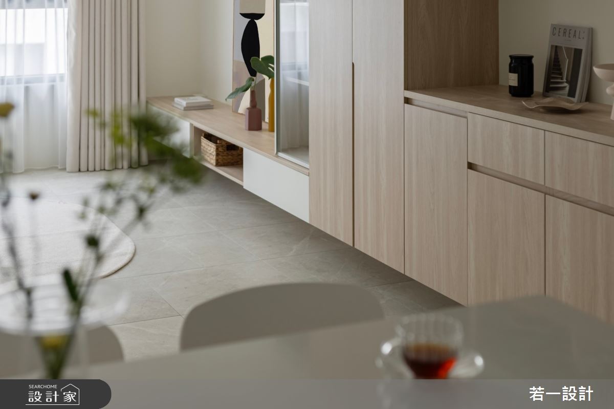 預售屋＿混搭風客廳案例圖片＿若一設計＿若一_柔蓿之12