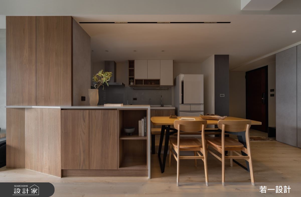 28坪中古屋(5~15年)＿日式風餐廳廚房中島案例圖片＿若一設計＿若一_沐寂之9