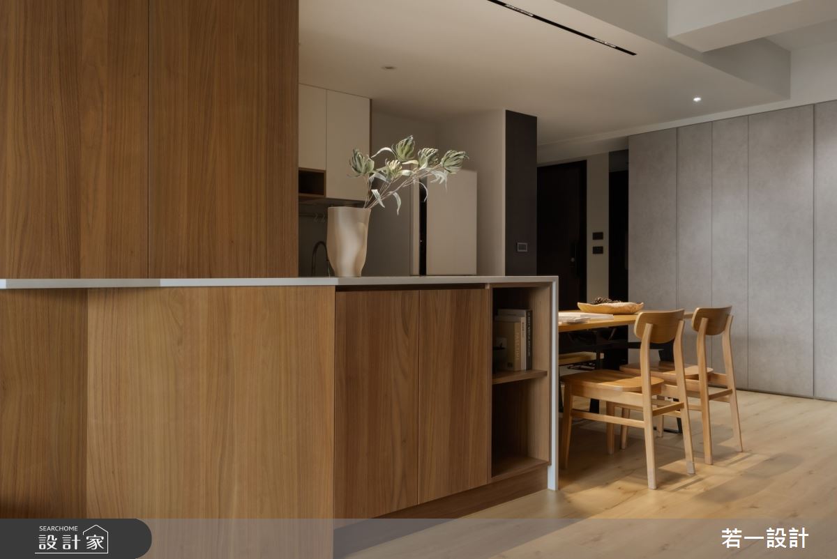 28坪中古屋(5~15年)＿日式風廚房中島案例圖片＿若一設計＿若一_沐寂之8