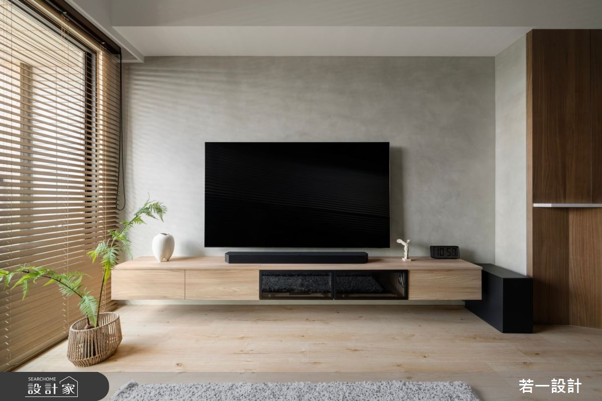 28坪中古屋(5~15年)＿日式風客廳案例圖片＿若一設計＿若一_沐寂之3