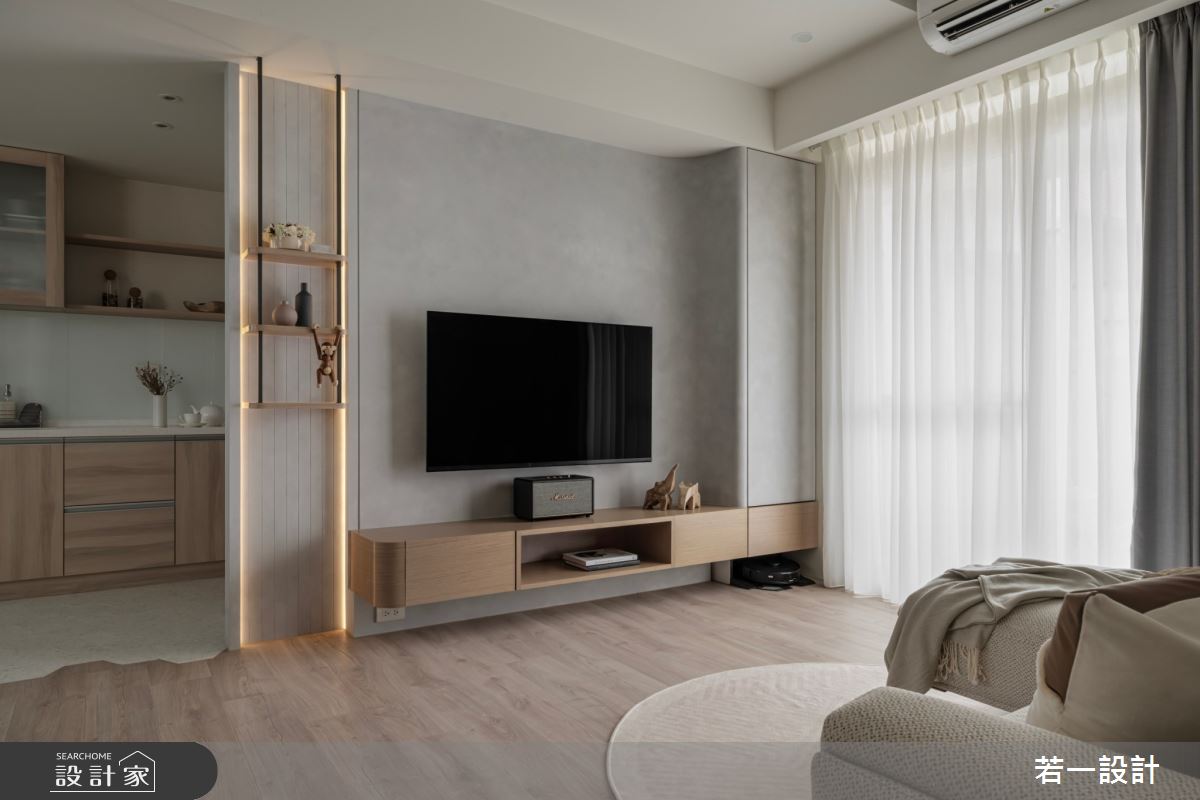 老屋(16~30年)＿日式風客廳案例圖片＿若一設計＿若一_秋暮之4