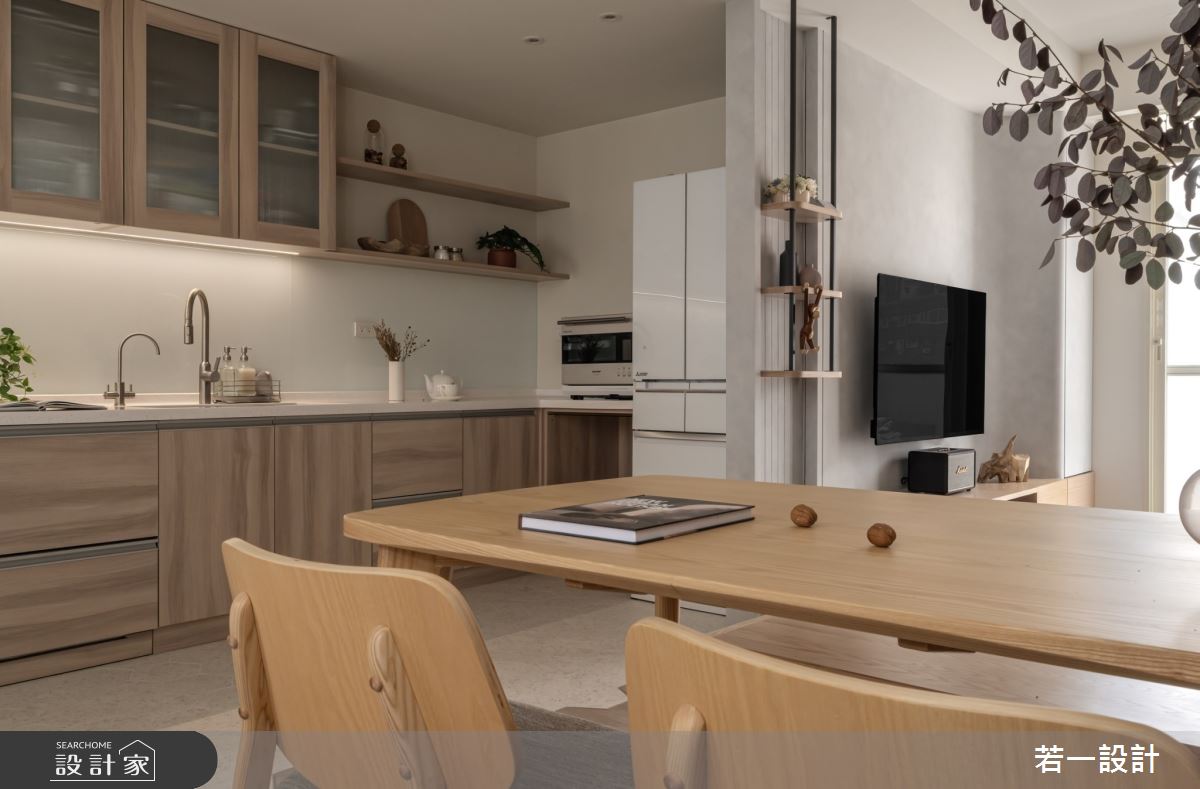 老屋(16~30年)＿日式風餐廳廚房案例圖片＿若一設計＿若一_秋暮之7