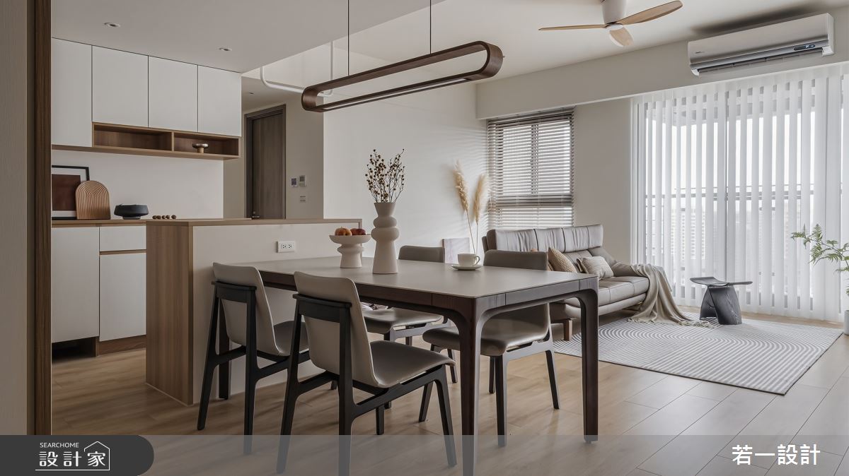 新成屋(5年以下)＿簡約風客廳餐廳案例圖片＿若一設計＿若一_樸光之10