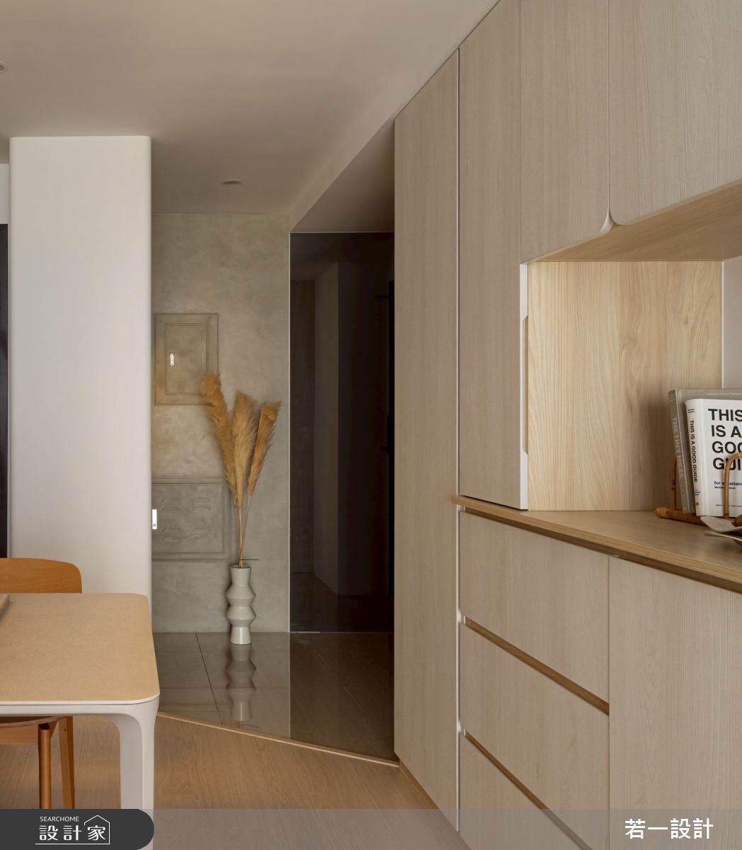 20坪新成屋(5年以下)＿北歐風玄關案例圖片＿若一設計＿若一_光落．木境之10