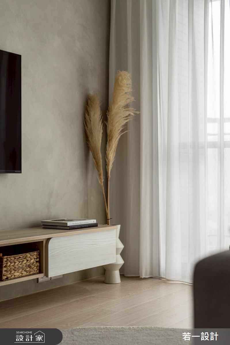 20坪新成屋(5年以下)＿北歐風客廳案例圖片＿若一設計＿若一_光落．木境之13