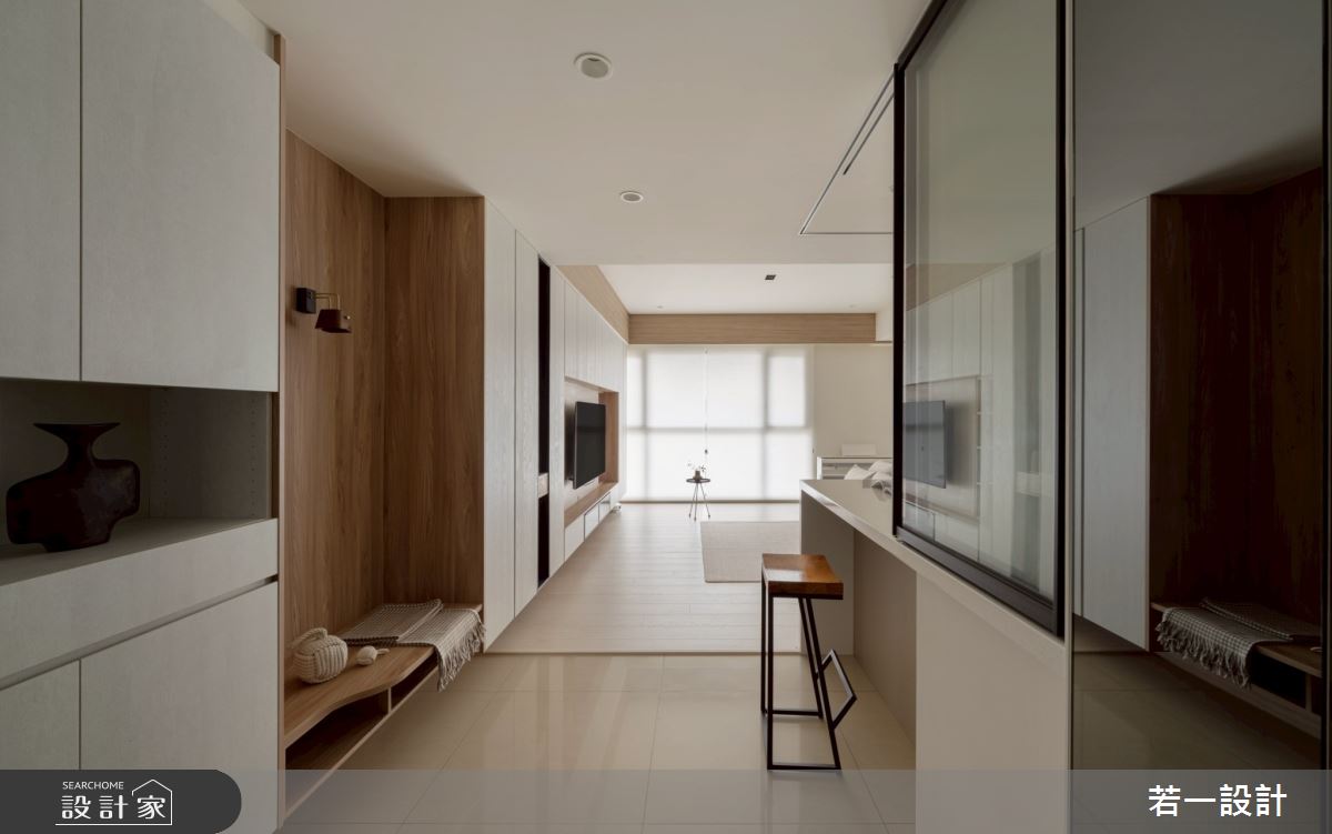 中古屋(5~15年)＿簡約風玄關客廳案例圖片＿若一設計＿若一_漫影之15
