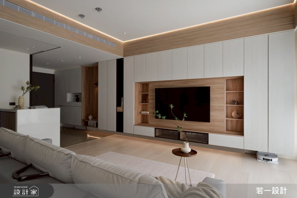 中古屋(5~15年)＿簡約風玄關客廳吧檯案例圖片＿若一設計＿若一_漫影之3