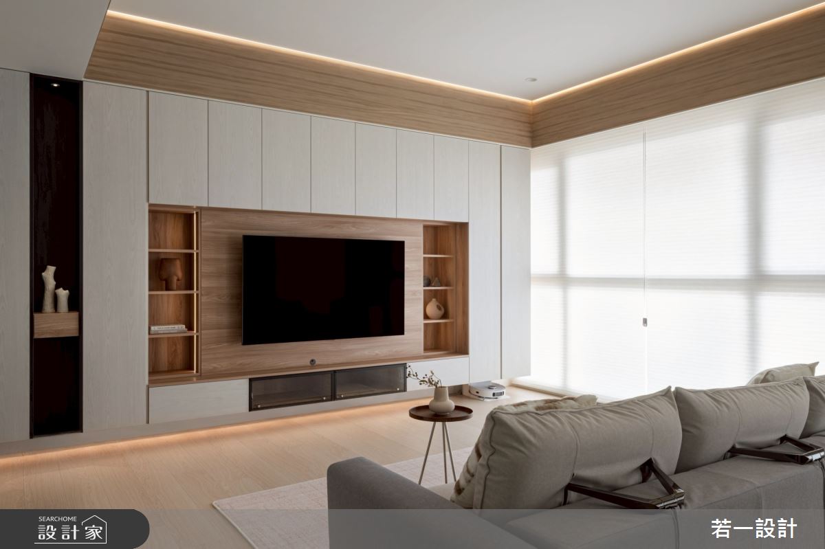 中古屋(5~15年)＿簡約風客廳案例圖片＿若一設計＿若一_漫影之4