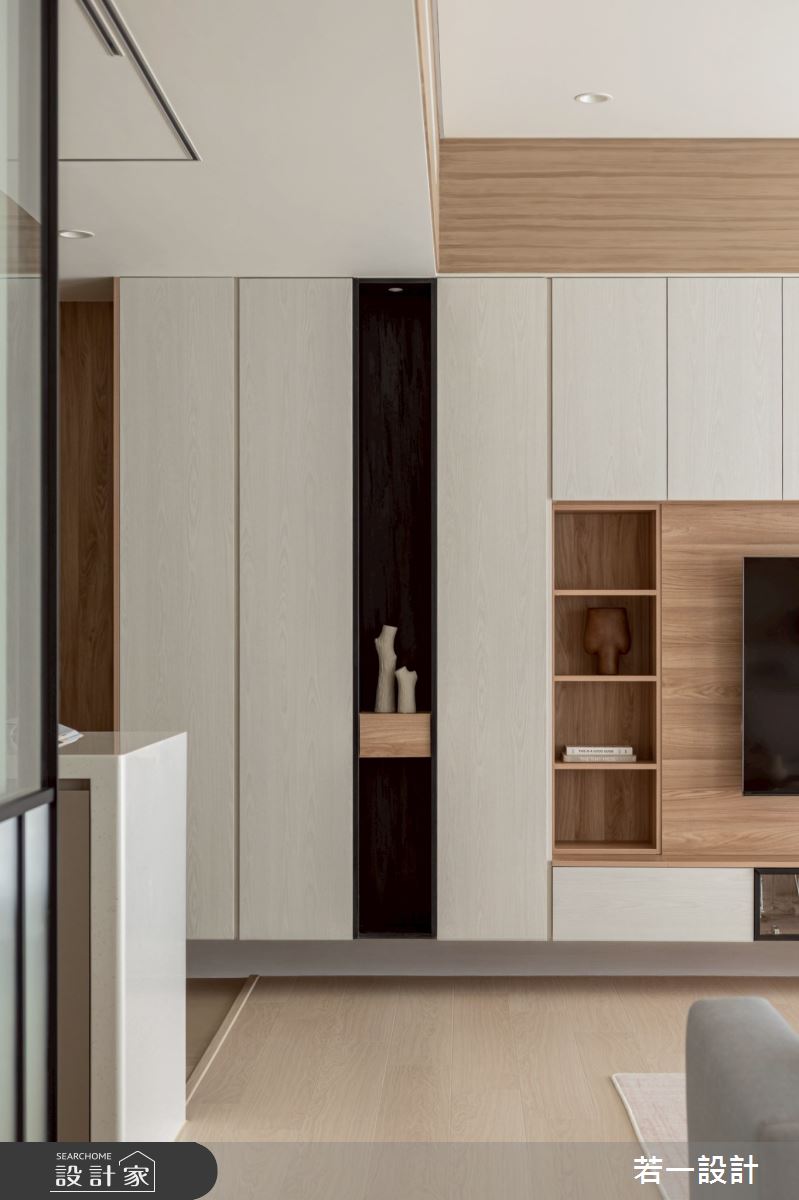 中古屋(5~15年)＿簡約風客廳案例圖片＿若一設計＿若一_漫影之14