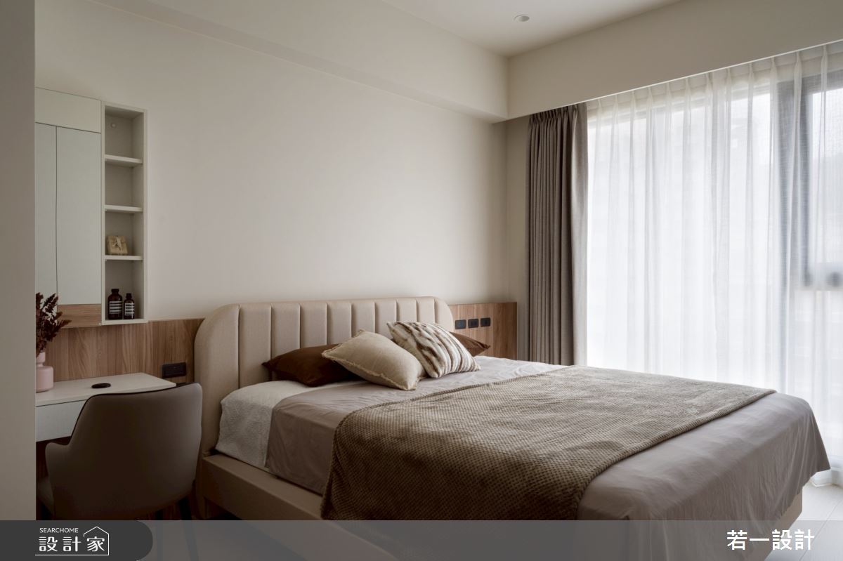 中古屋(5~15年)＿簡約風臥室案例圖片＿若一設計＿若一_漫影之18