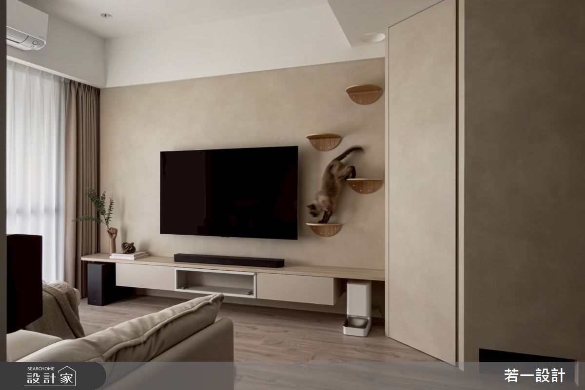 19坪新成屋(5年以下)＿北歐風客廳案例圖片＿若一設計＿若一_伴嶼之3