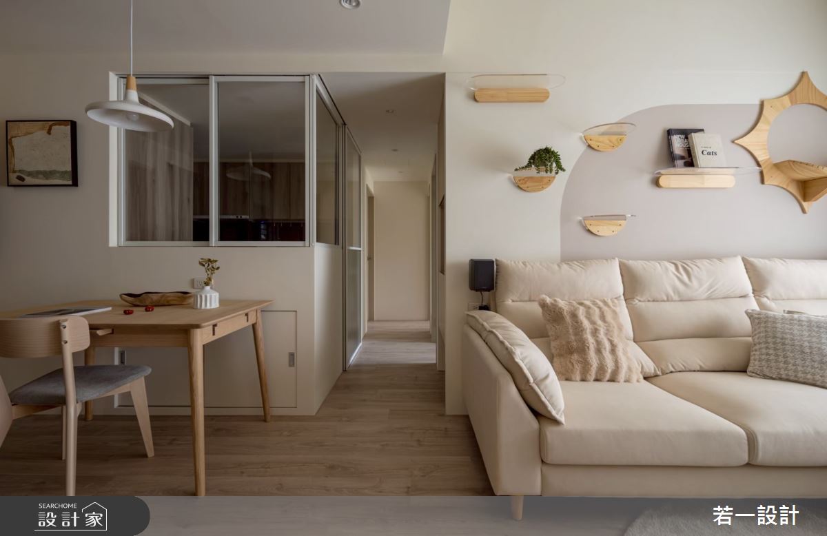 19坪新成屋(5年以下)＿北歐風客廳餐廳案例圖片＿若一設計＿若一_伴嶼之8