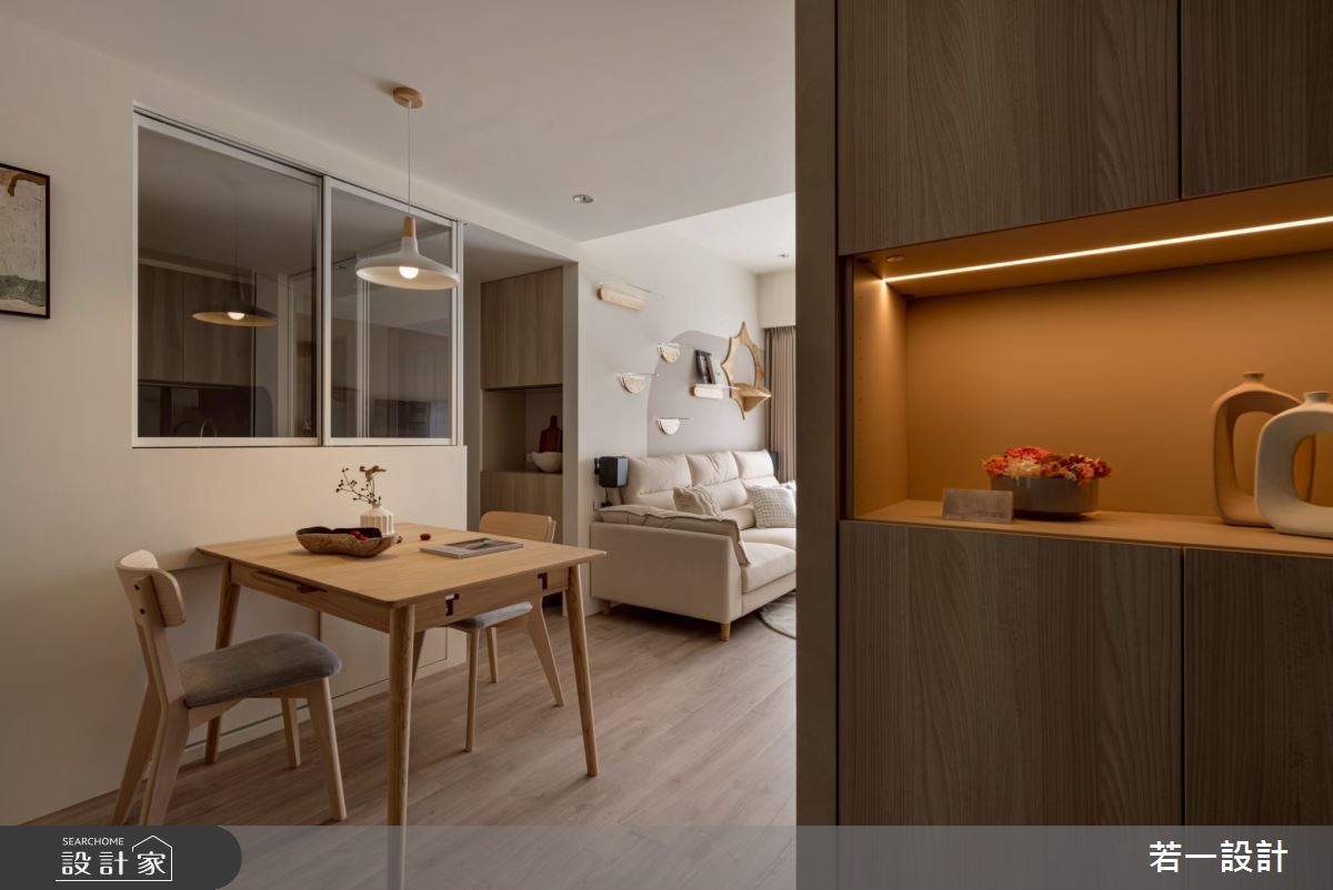 19坪新成屋(5年以下)＿北歐風玄關客廳餐廳案例圖片＿若一設計＿若一_伴嶼之4